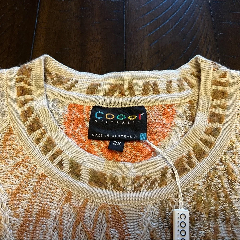 Rare Vintage 2000s 100% Authentic Coogi Sweater Beautiful Color Combo Sz 2X NWT